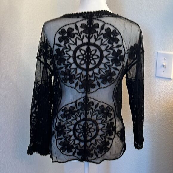 Rebellion Crochet and Lace Jacket - Size Large - Picture 2 of 3